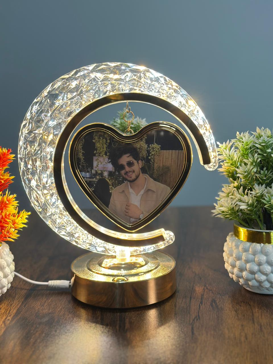 Customized Heart LED Photo Lamp – Personalized Gift for Couples & Loved Ones