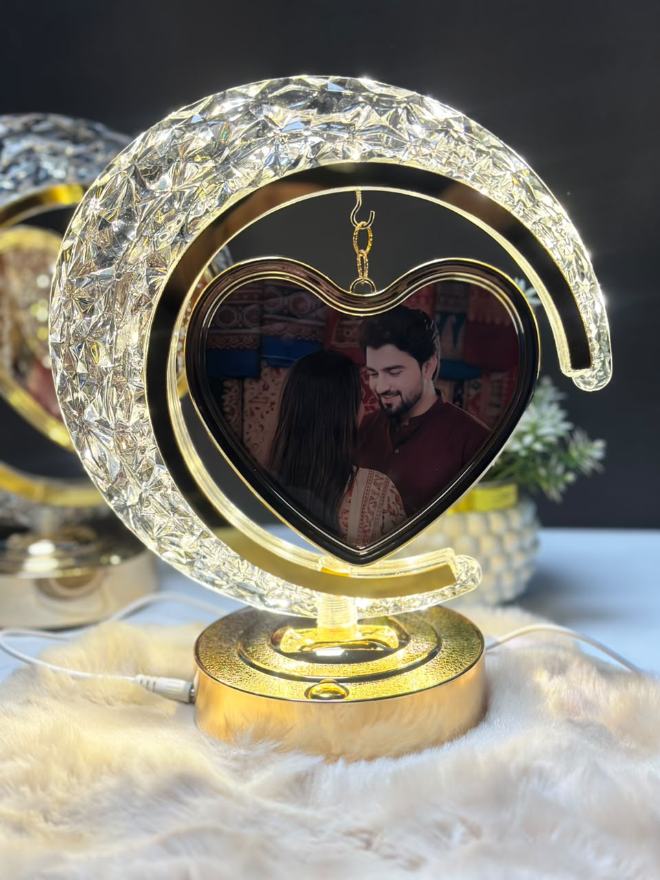 Crystal Moon Lamp | Customize Your Picture